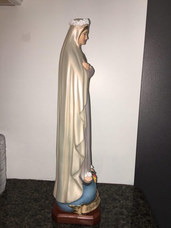 Our Lady of Indwelling Holy Trinity Statue - 16" - Image 3