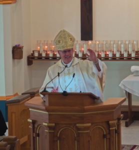 Bishop Rhoades celebrates Mass on the Feast of the Transfiguration