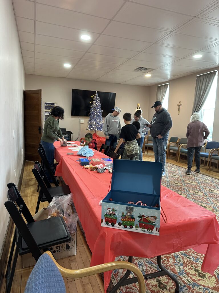 Families at the Holiday Open House