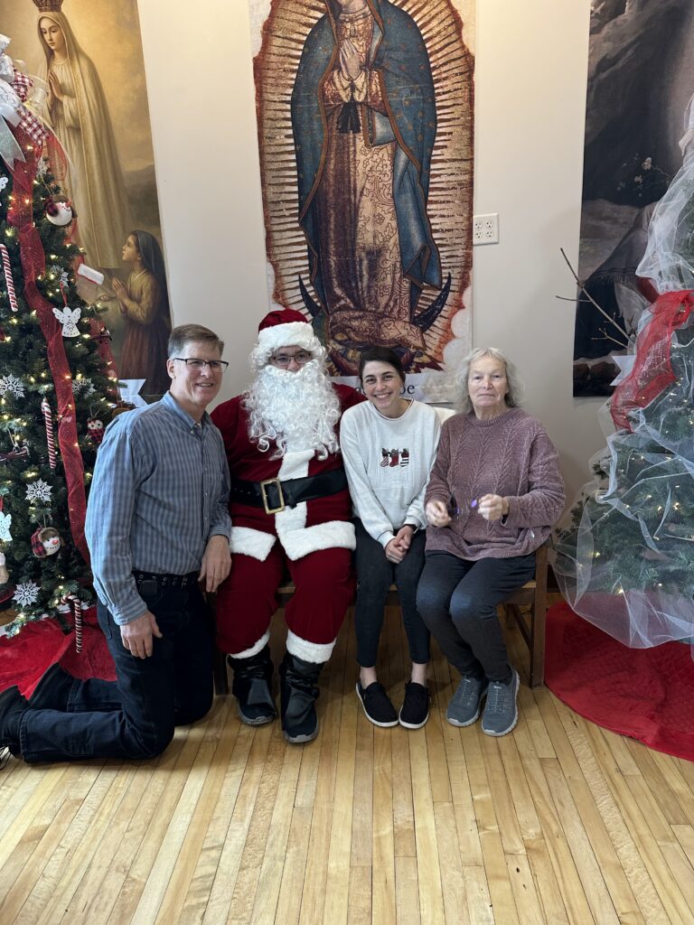 Staff with Santa