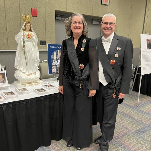 Al and Terry Langsenkamp attending the Knights of the Holy Sepulcher Conference in Fort Wayne
