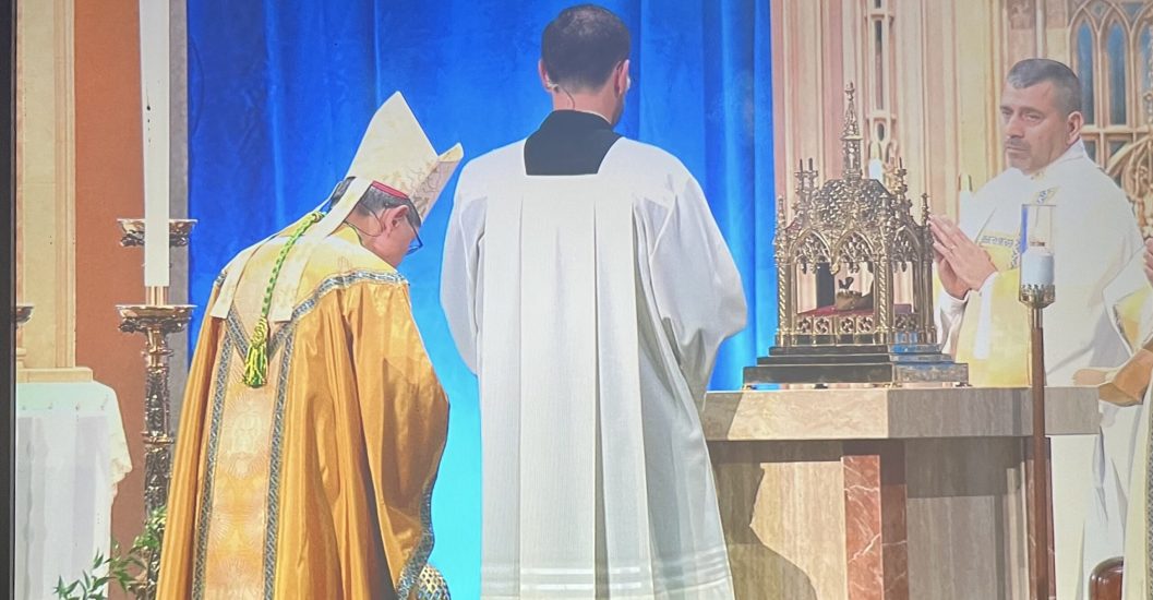 fulton sheen relic on altar