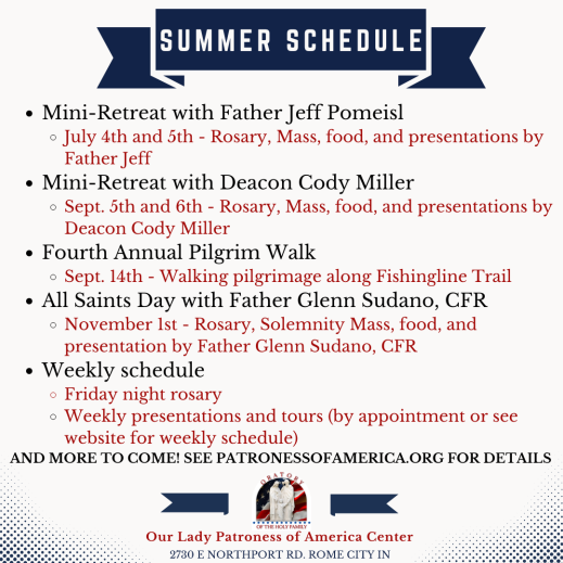 Summer Schedule (1) Summer Schedule (1)
